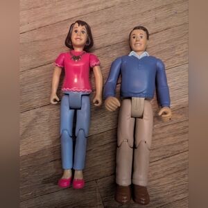 Kids Toy Figurine Set - Pink and Blue